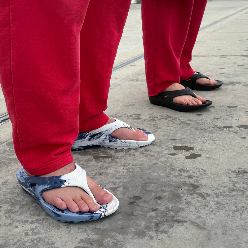 Recovery Flip Flop, Kona Blue Marble