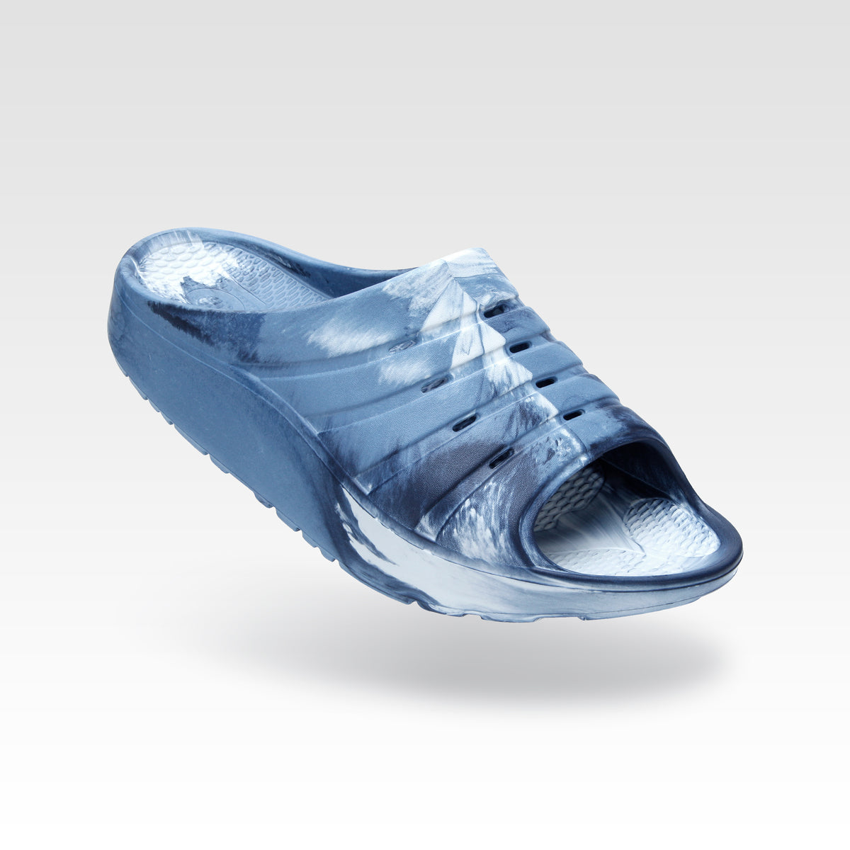 Reel Legends Mens Blue Rubber marbled slide Sandal Shoe Reel Legends Men main image 3